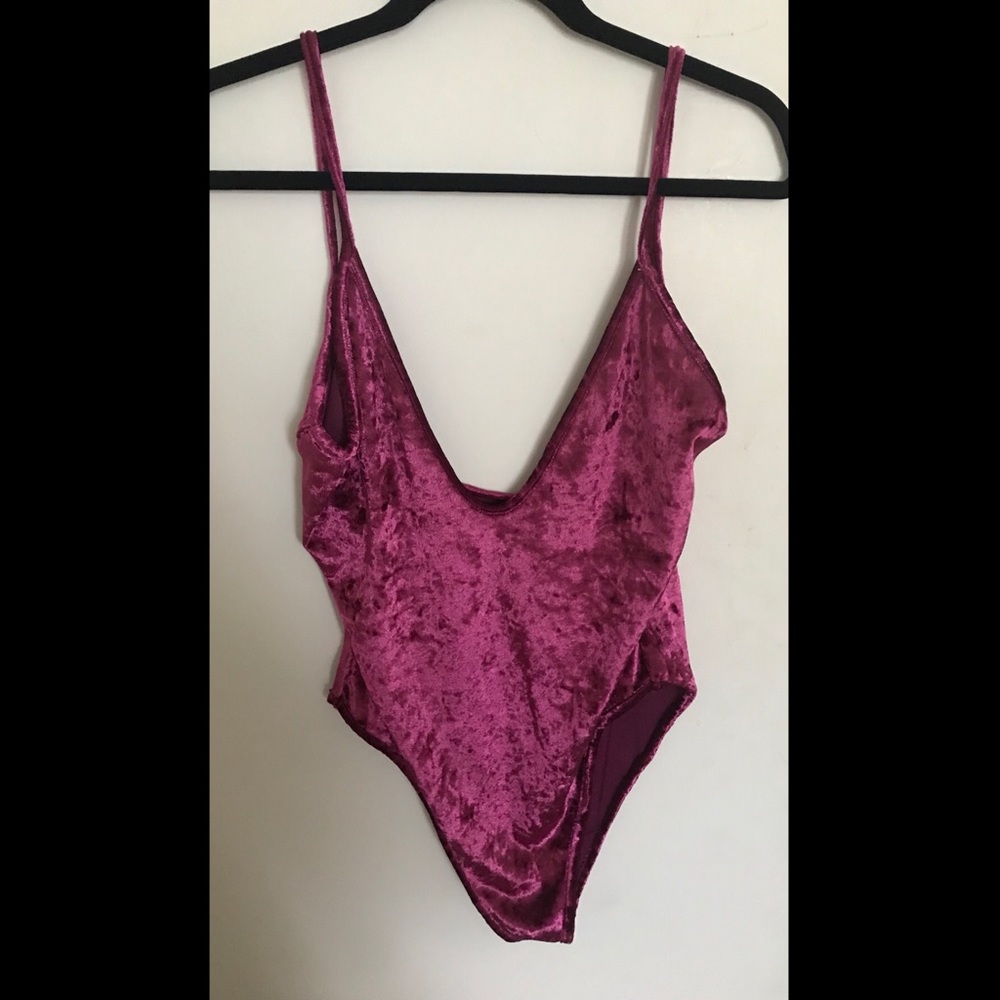 Plum Velvet Onesie.
